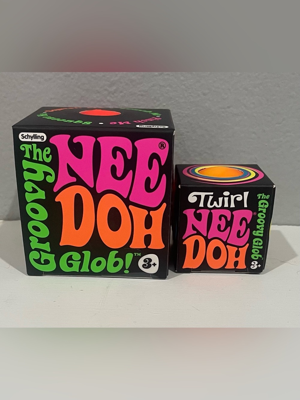 Needoh Groovy Glob and Teenie Swirl Glob Bundle